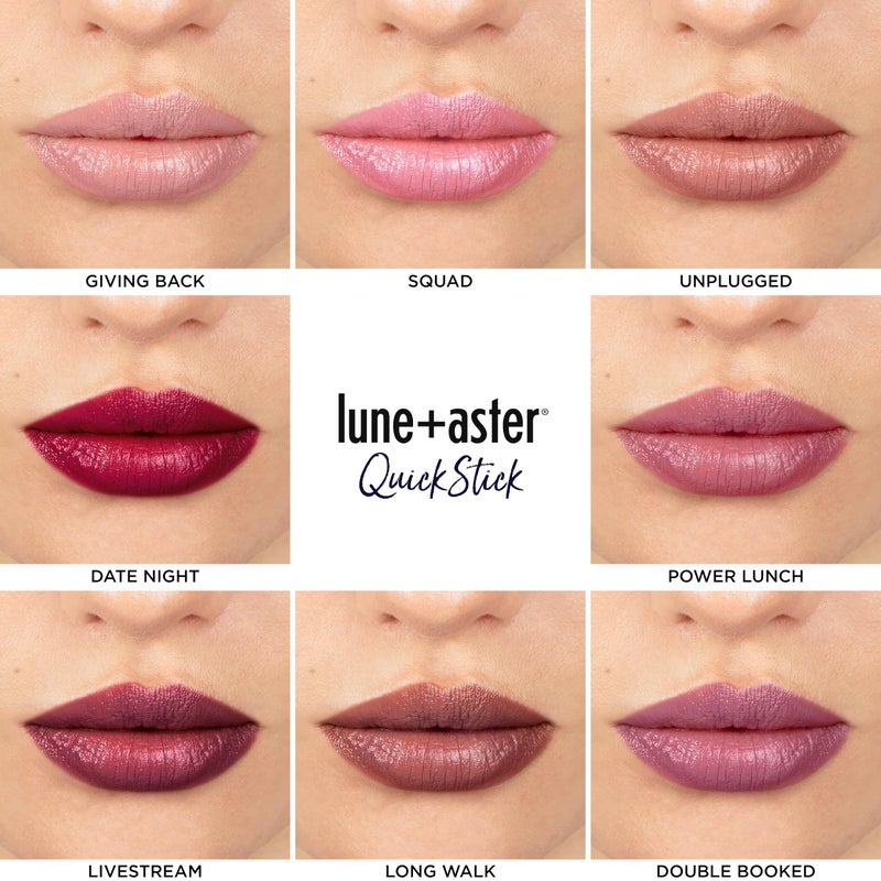 Lune+Aster PowerLips QuickStick - Double Booked - Moisturizing QuickStick provides effortless lip color and care. - Image 3